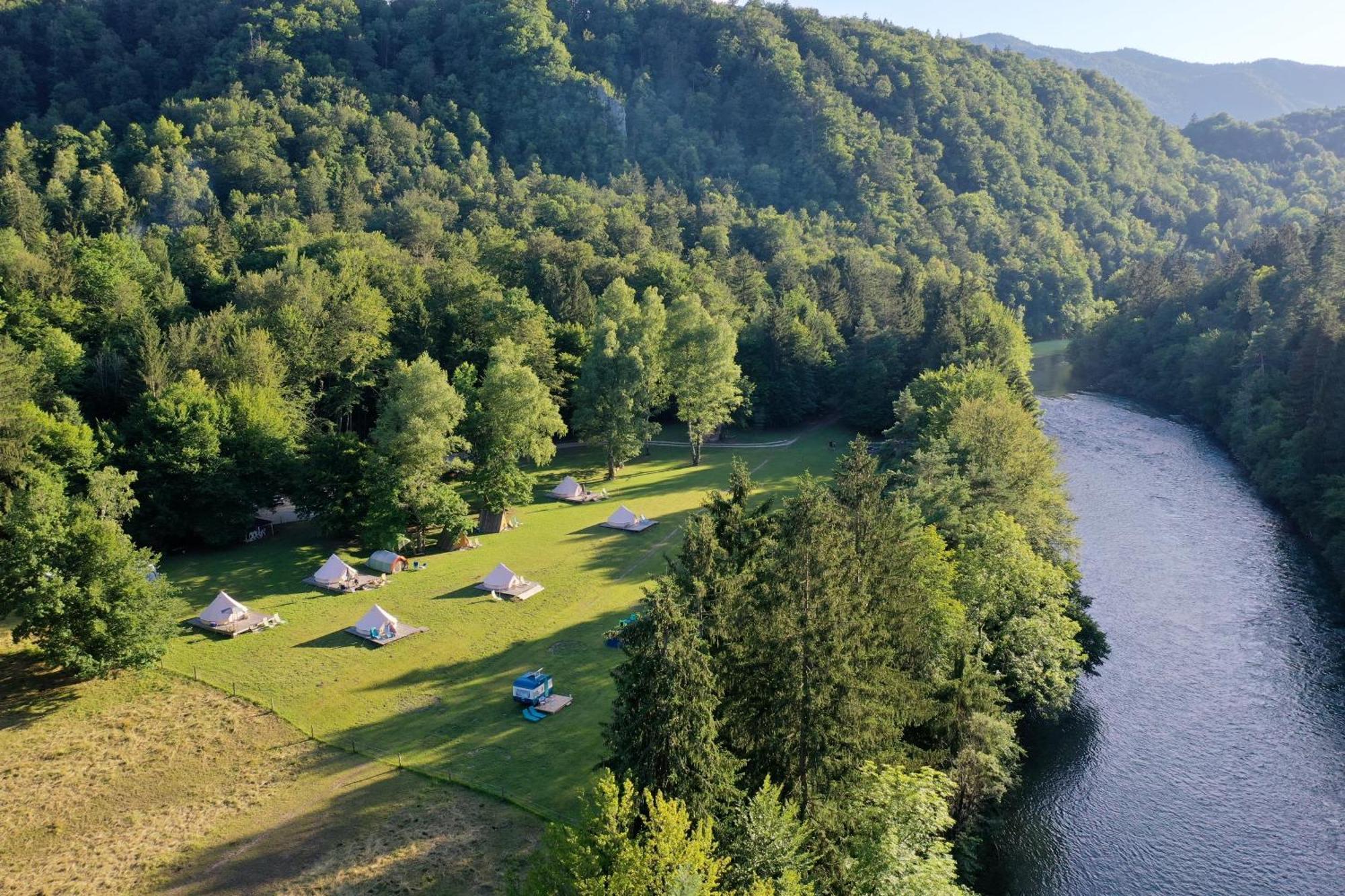 Eco River Camp - Pitches Radovljica Buitenkant foto