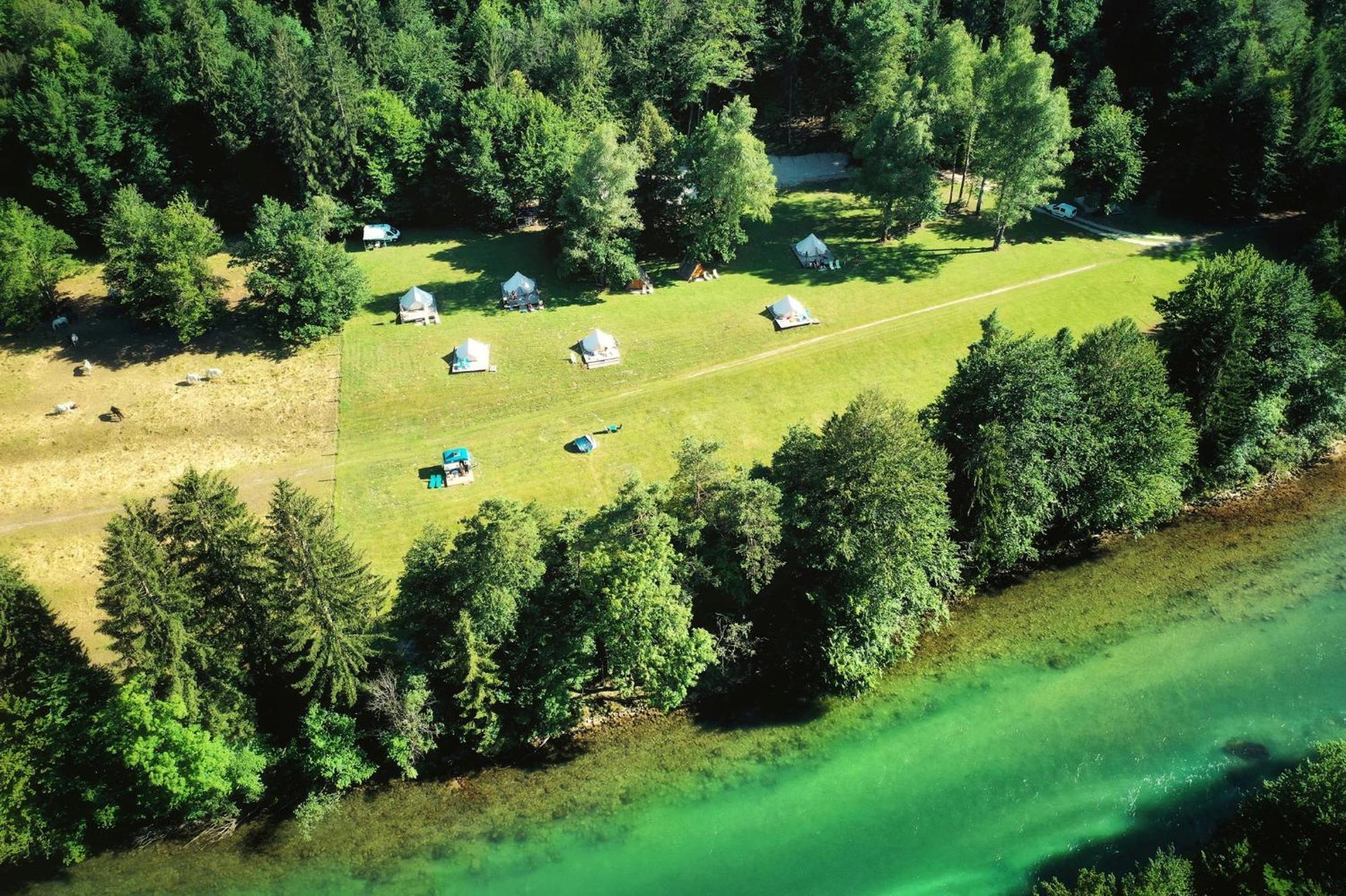 Eco River Camp - Pitches Radovljica Buitenkant foto