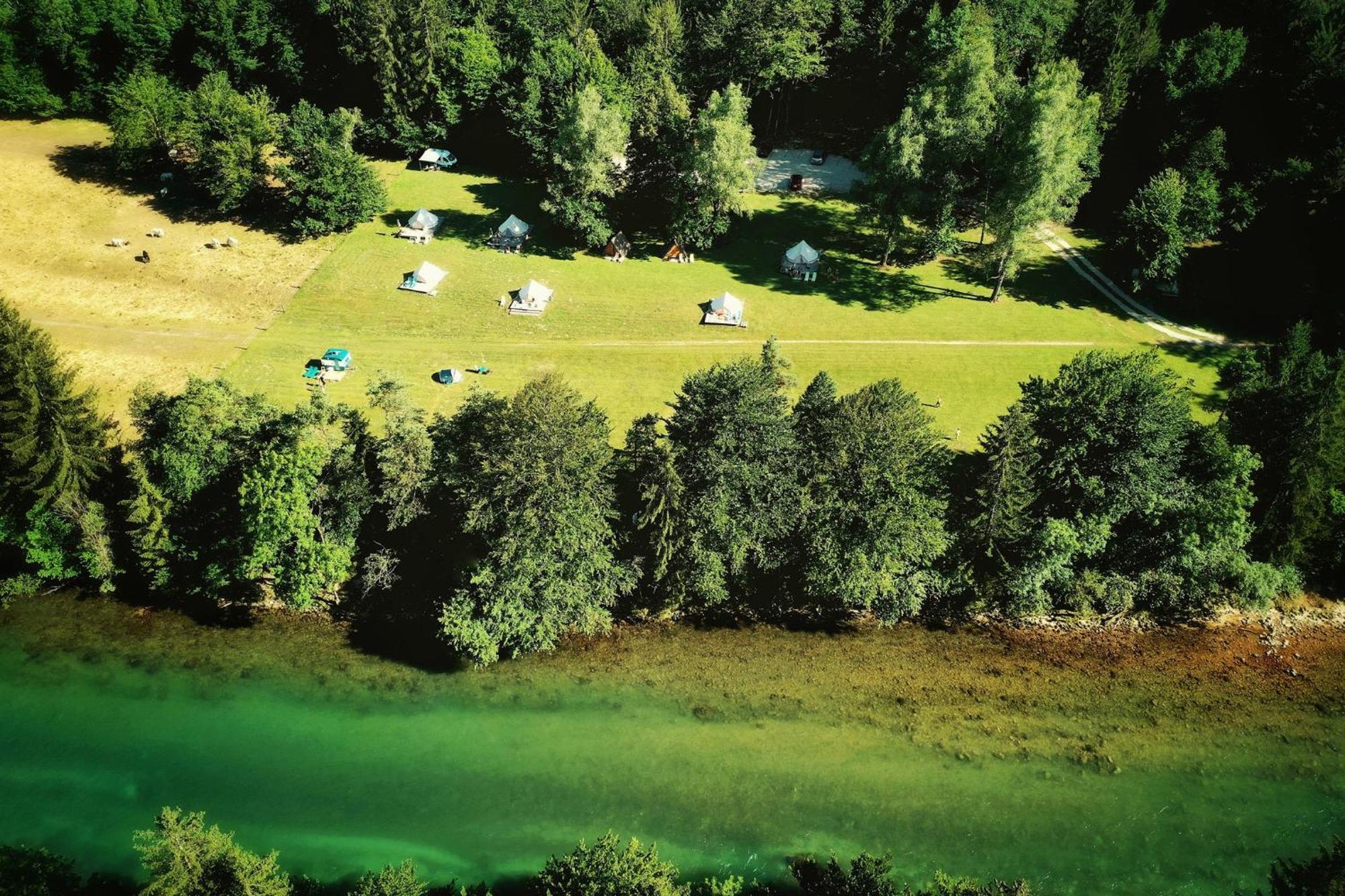 Eco River Camp - Pitches Radovljica Buitenkant foto